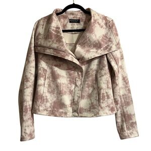 Bagatelle Collection Pink Tie Dye Faux Suede Envelope Jacket Size Small